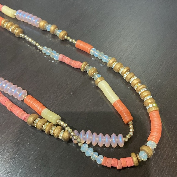 LOFT multi coloured beaded necklace - Picture 5 of 6
